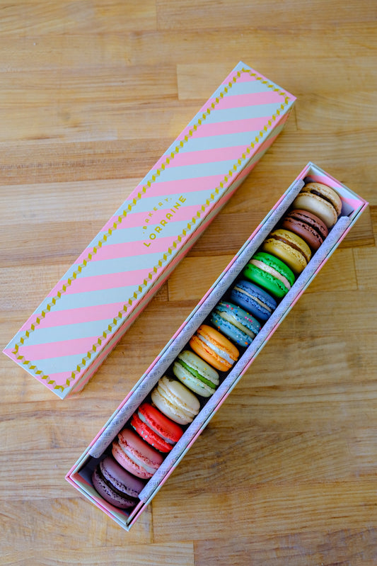 Box of Twelve Parisian Macarons