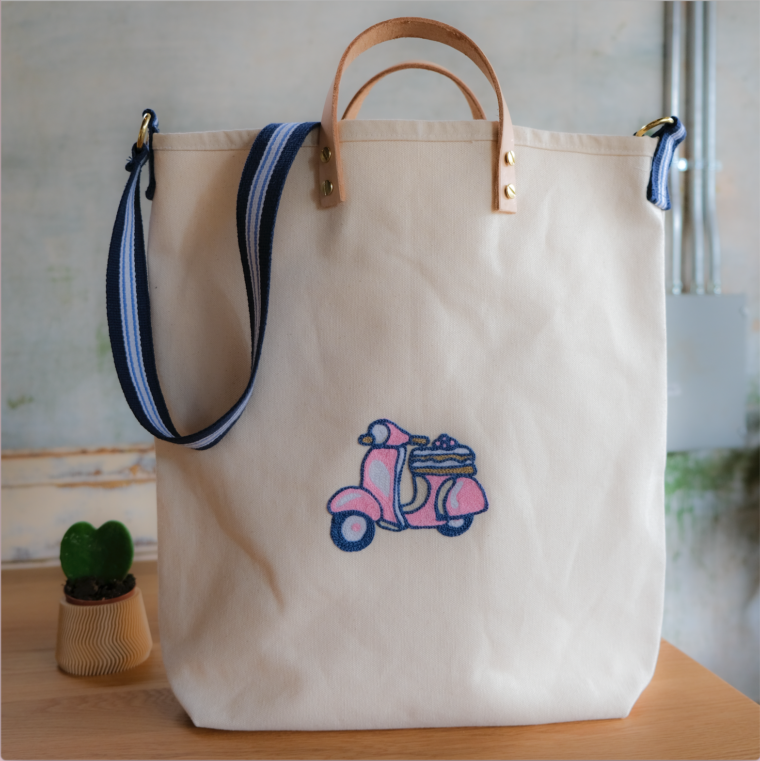 BL x Lunchroom Anxiety  Large Bucket Canvas Tote, Vespa – Bakery Lorraine