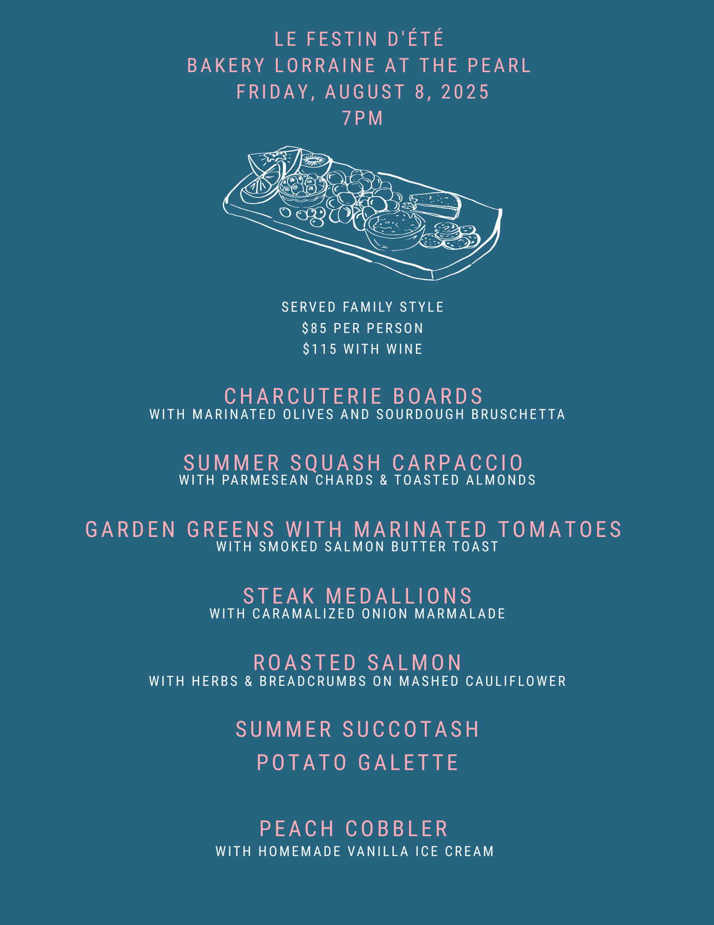 Summer Feast at The Pearl